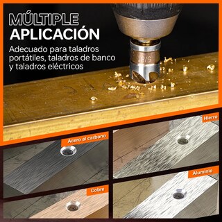 Foto 3 | Juego De 6 Brocas Avellanadoras Para Metal, Madera O Plástico Eo Safe Imports Esi-18763 Multicolor