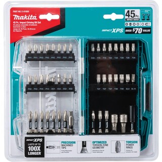 Foto 4 | Juego De Brocas Impact Makita E-01650 Impact Xps™, 45 Unidades - Venta Internacional.