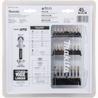 Foto 5 | Juego De Brocas Impact Makita E-01650 Impact Xps™, 45 Unidades - Venta Internacional.
