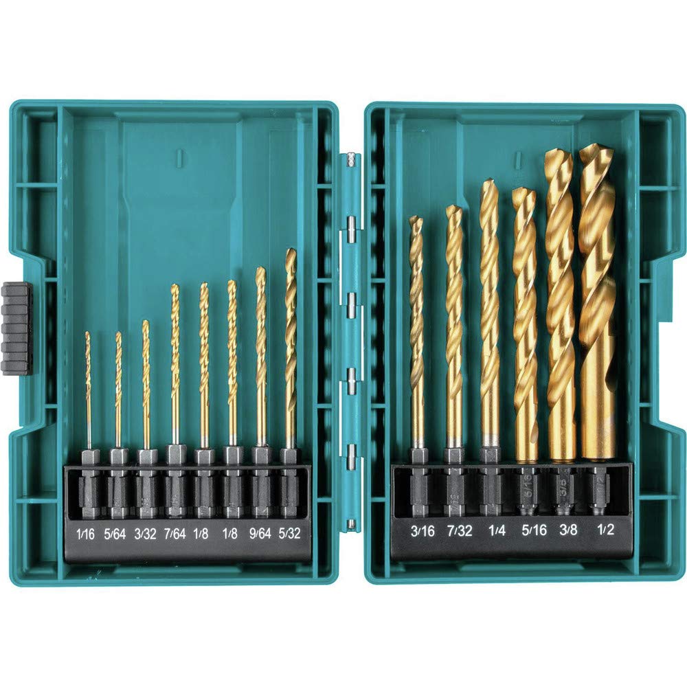 Juego De Brocas Makita Impact Gold Titanium, 14 Piezas, 1/4 Pulgadas, Hexagonales - Venta Internacional.