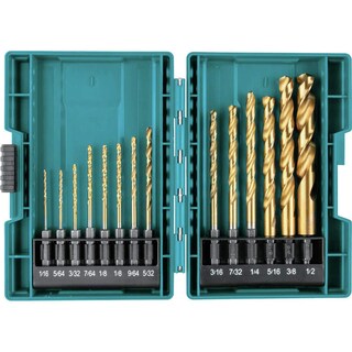 Foto 1 | Juego De Brocas Makita Impact Gold Titanium, 14 Piezas, 1/4 Pulgadas, Hexagonales - Venta Internacional.