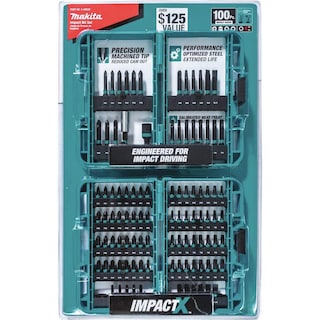 Foto 3 | Juego De Brocas Para Destornilladores Makita E-00038 Impactx 100 Piezas - Venta Internacional.