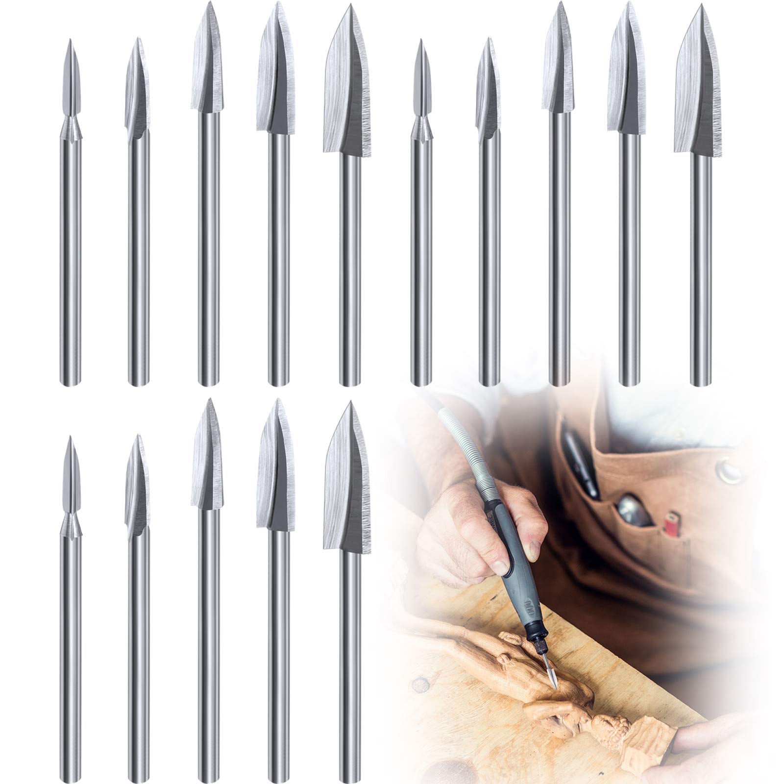 Juego De 15 Brocas Honoson Para Tallado En Madera - Venta Internacional.