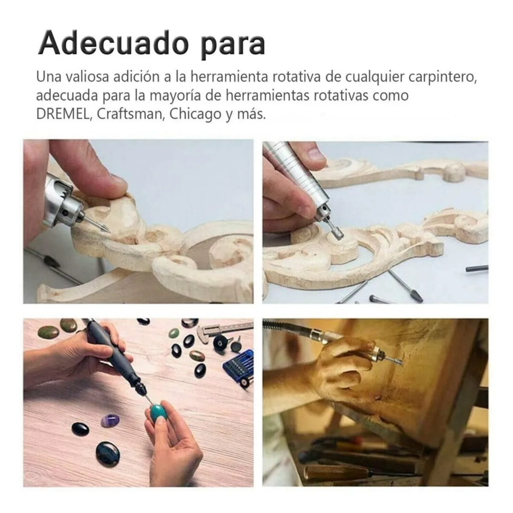 Foto 3 | 20 Pzs Kit Fresas Para Madera Carburo Belug,  Plata