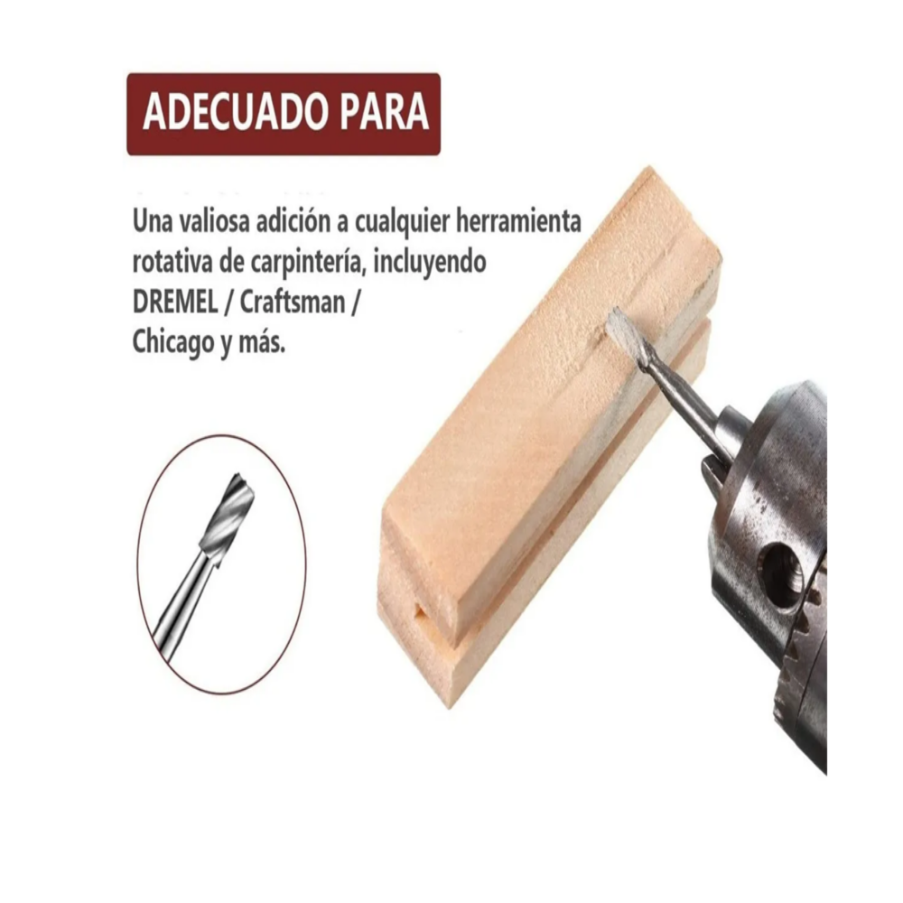 Foto 5 pulgar | 20 Pzs Kit Fresas Para Madera Carburo Belug,  Plata