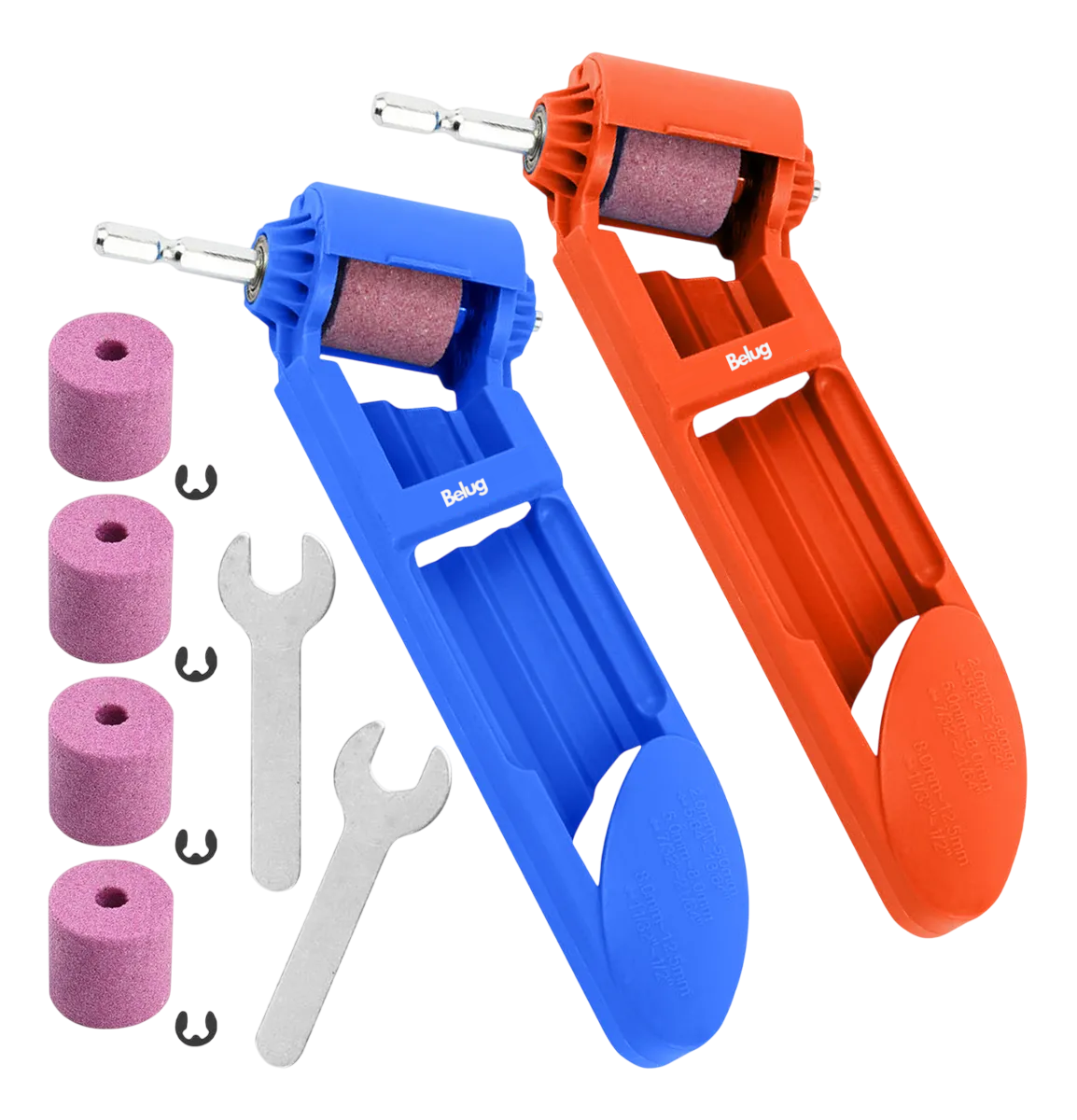 Foto 2 pulgar | 2pz Afilador Broca Portatil Belug Taladro Repara Saca Punta Filo Azul Rojo