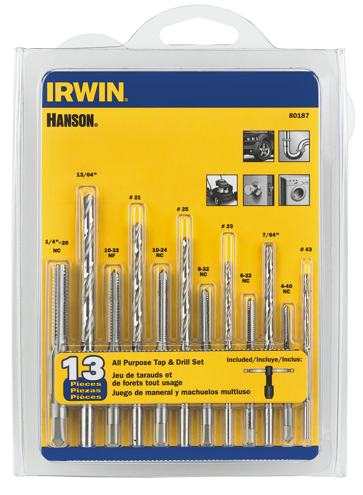 Foto 2 pulgar | Juego De Brocas Irwin Tools Hanson 80187 Multiusos Con Grifo, 13 Piezas - Venta Internacional.
