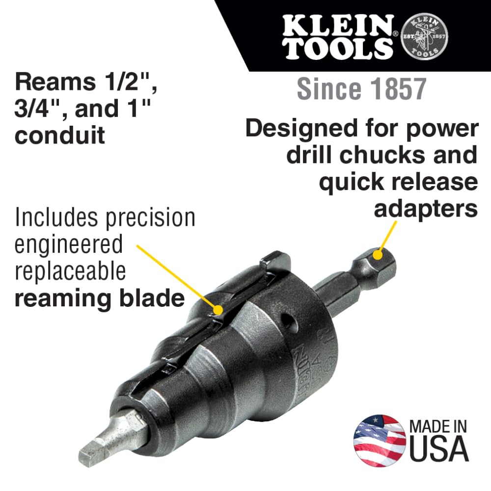 Foto 2 | Escariador De Conductos De Alimentación Klein Tools 85091 De 1/2, 3/4 Y 1 Pulgada - Venta Internacional.