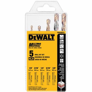 Foto 1 | Juego De Brocas Dewalt Dwa56015, Multimaterial, 5 Piezas - Venta Internacional.