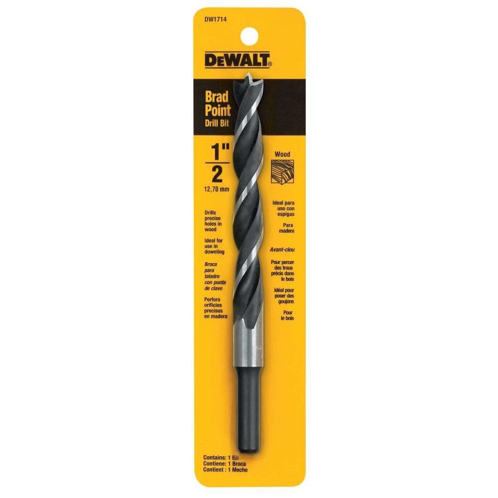 Foto 3 pulgar | Broca Dewalt Dw1714 Con Punta De Broca Para Madera De 1/2 Pulgada - Venta Internacional.