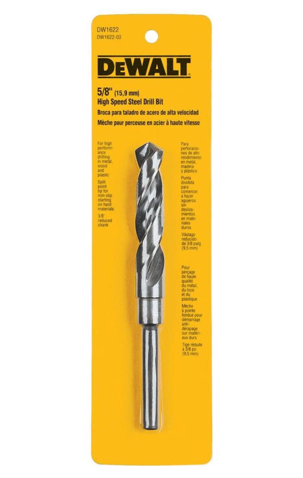 Foto 3 pulgar | Broca Helicoidal Dewalt Dw1622, 16 Mm, Óxido Negro, Vástago De 1/2 Pulgada - Venta Internacional.