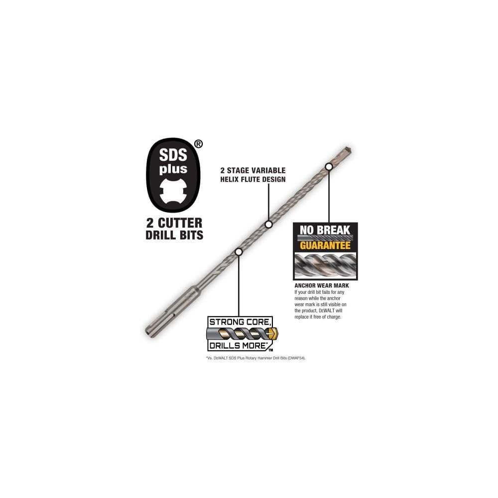 Foto 3 pulgar | Broca De Martillo Dewalt Dw5446 Silver Sds Max Para Hormigón - Venta Internacional.