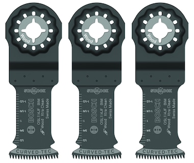 Foto 1 | Cuchillas Oscilantes Multiherramientas Bosch Osl114jf-3, Paquete De 3 - Venta Internacional.