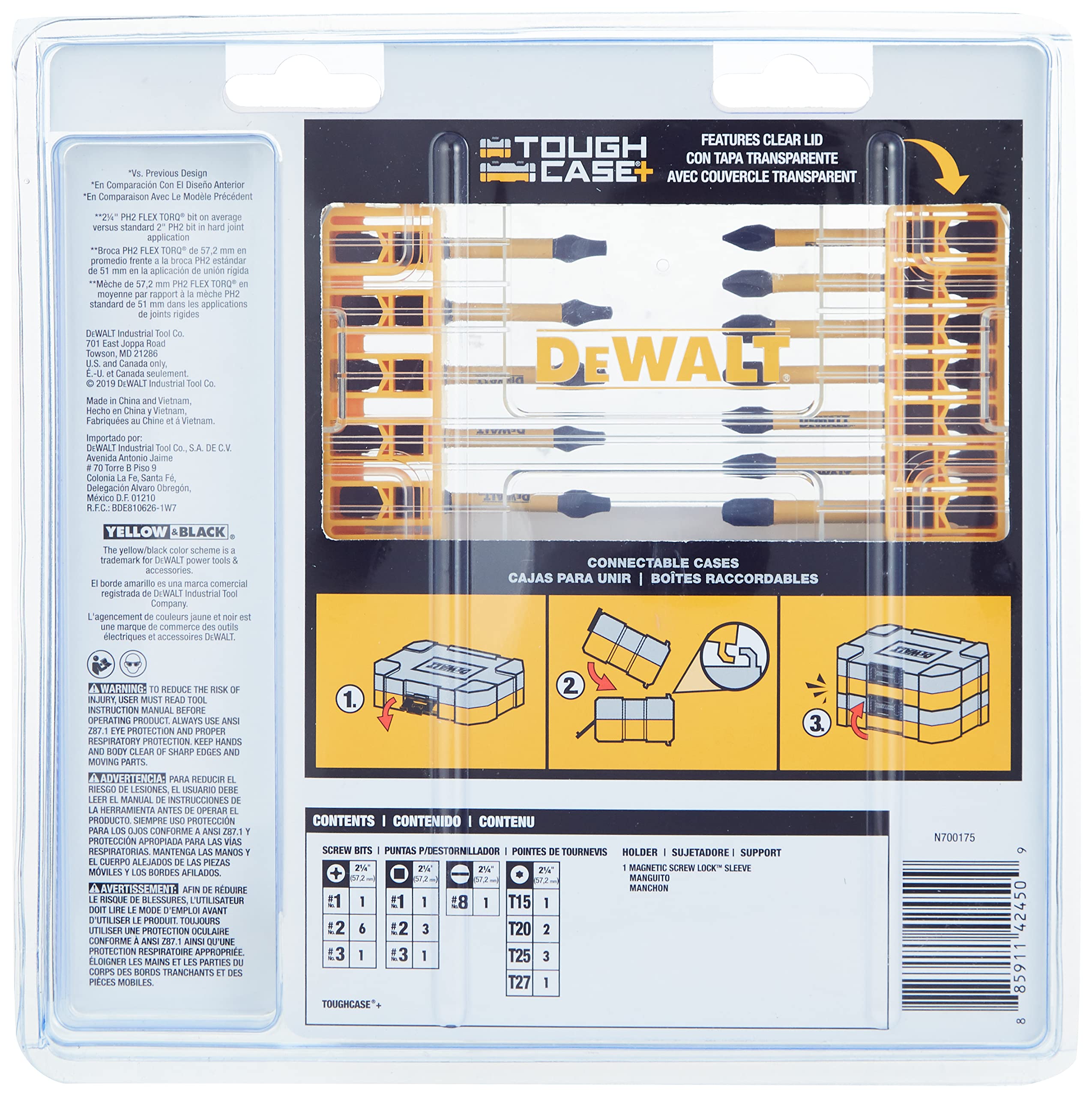 Foto 4 pulgar | Juego De Brocas Para Destornilladores De Impacto Dewalt Flextorq, 22 Piezas, Dwa2fts22ir - Venta Internacional.
