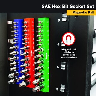 Foto 5 | Set De Brocas Hexagonales Sae De 13 Piezas Titan 85530 Con Organizador - Venta Internacional.