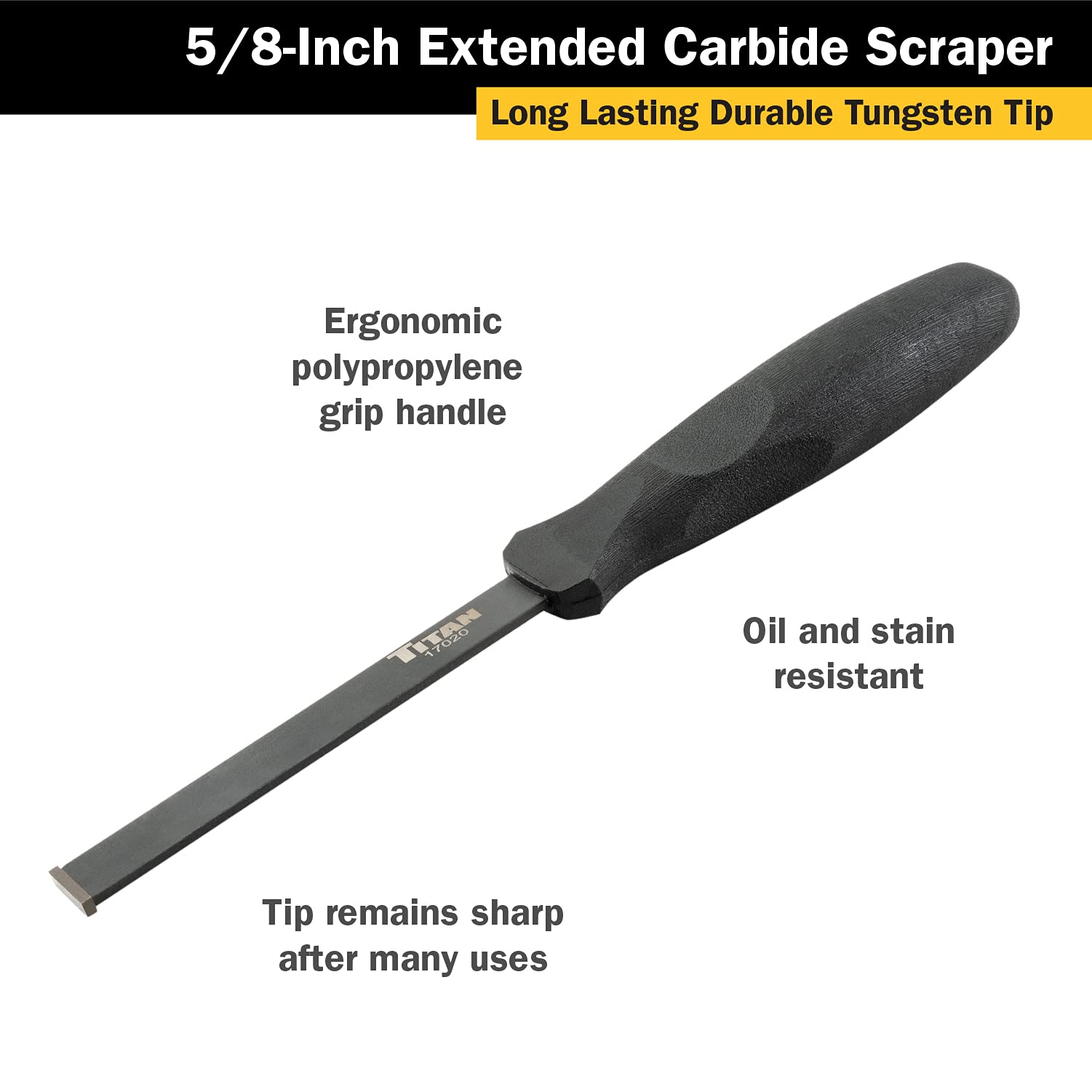 Foto 3 pulgar | Scraper Titan 17020 - Hoja De Carburo Extralarga (16 Mm) - Venta Internacional.