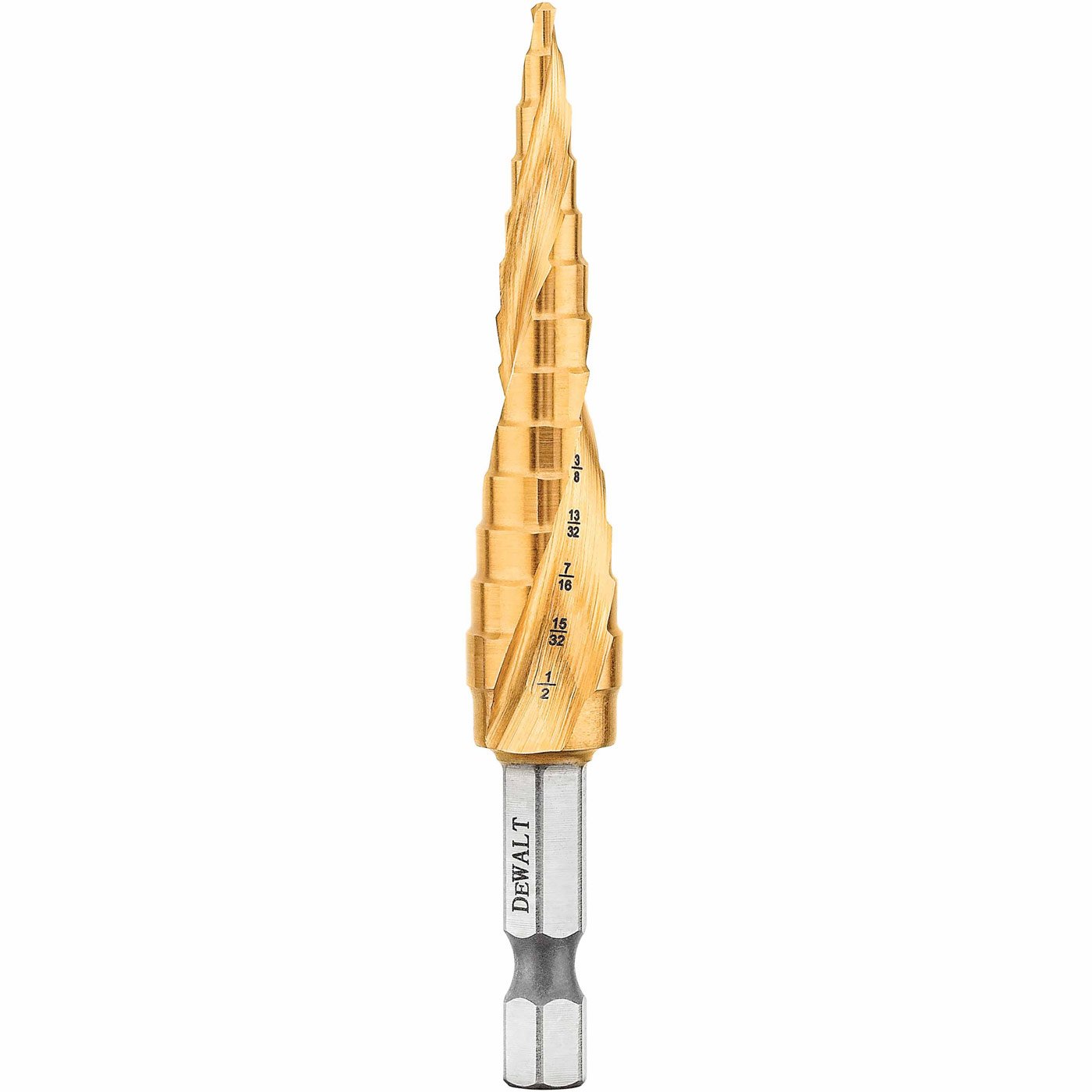 Foto 2 pulgar | Broca Escalonada Dewalt Impact Ready De 1/8-1/2 Pulgadas (dwa1783ir) - Venta Internacional.