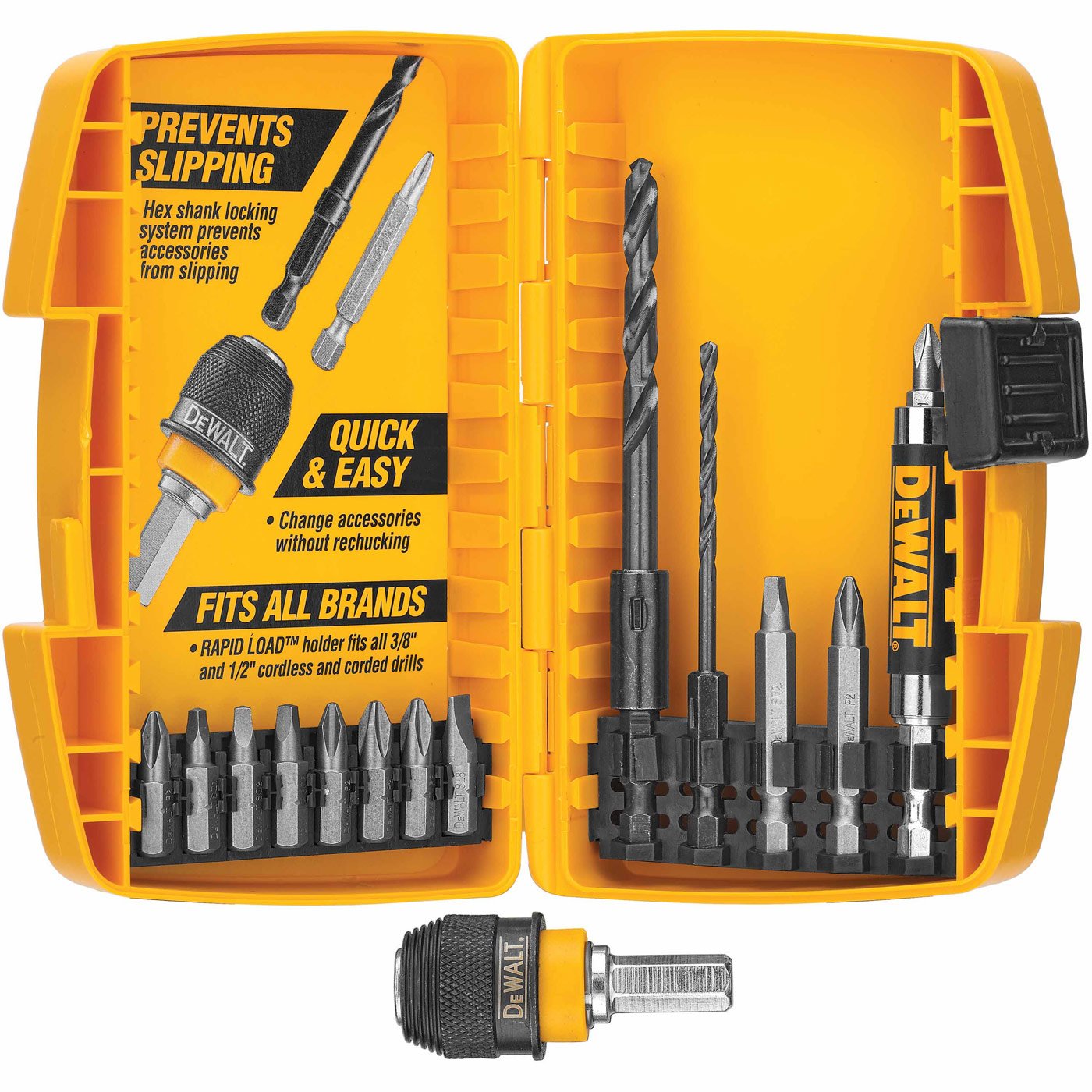 Set De Perforación Y Conducción Dewalt Dw2513 Rapid Load, 15 Piezas - Venta Internacional.
