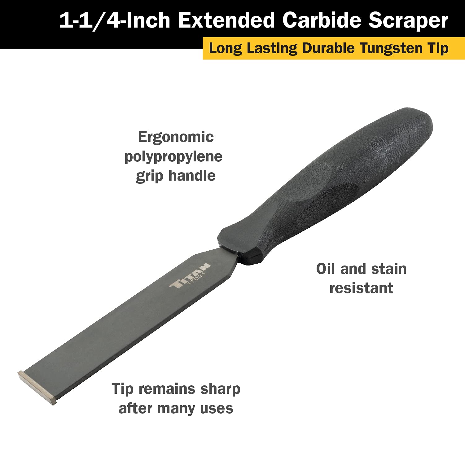 Foto 3 pulgar | Scraper Titan 17021 - Hoja De Carburo Extralarga (3,2 Cm) - Venta Internacional.