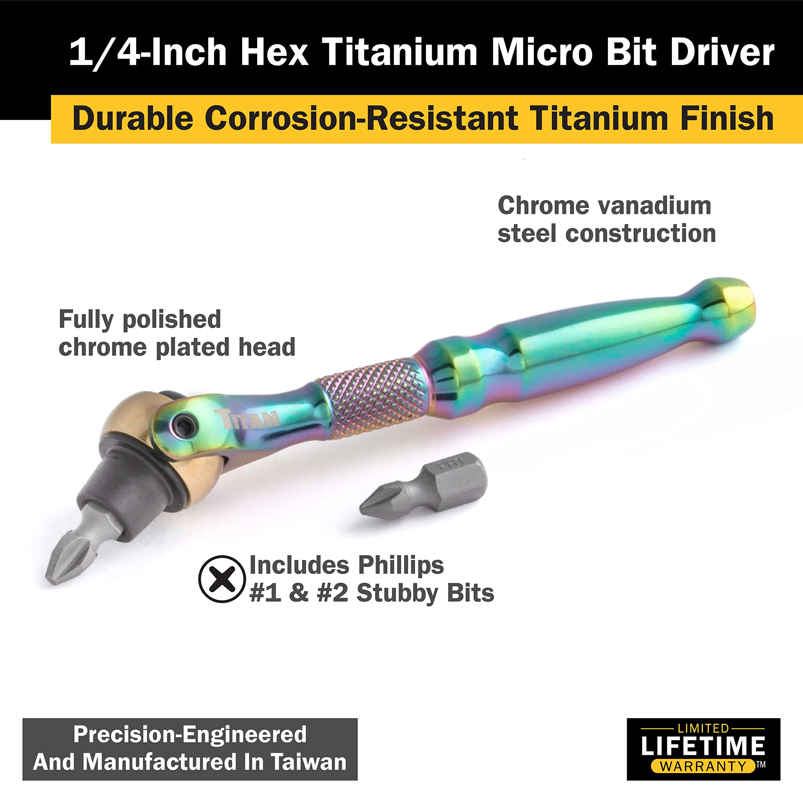 Foto 2 | Controlador Micro Bit Titan 11327, Unidad De 1/4 Pulgadas Y 90 Dientes - Venta Internacional.
