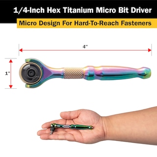 Foto 4 | Controlador Micro Bit Titan 11327, Unidad De 1/4 Pulgadas Y 90 Dientes - Venta Internacional.