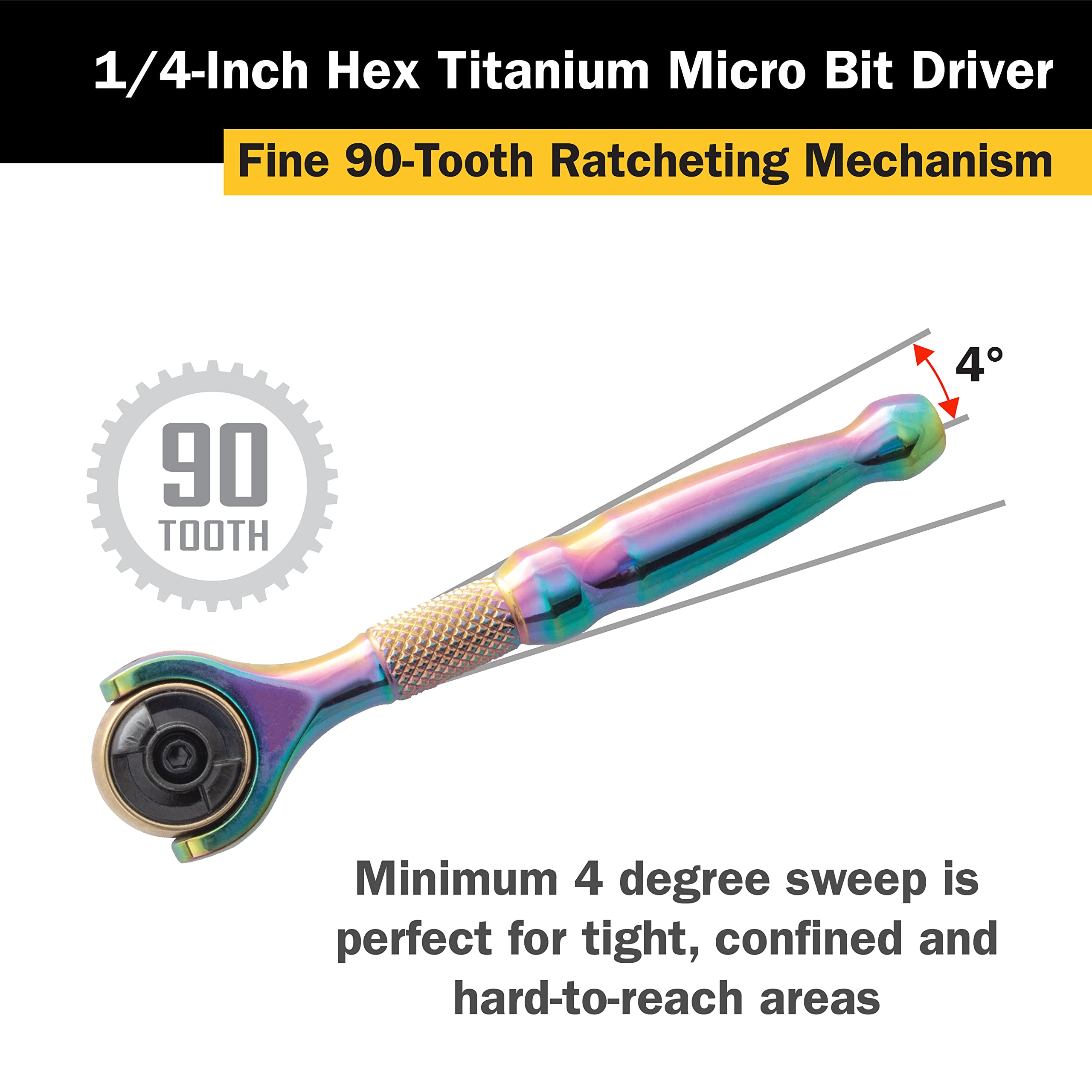 Foto 5 | Controlador Micro Bit Titan 11327, Unidad De 1/4 Pulgadas Y 90 Dientes - Venta Internacional.