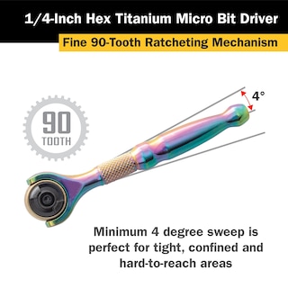 Foto 5 | Controlador Micro Bit Titan 11327, Unidad De 1/4 Pulgadas Y 90 Dientes - Venta Internacional.