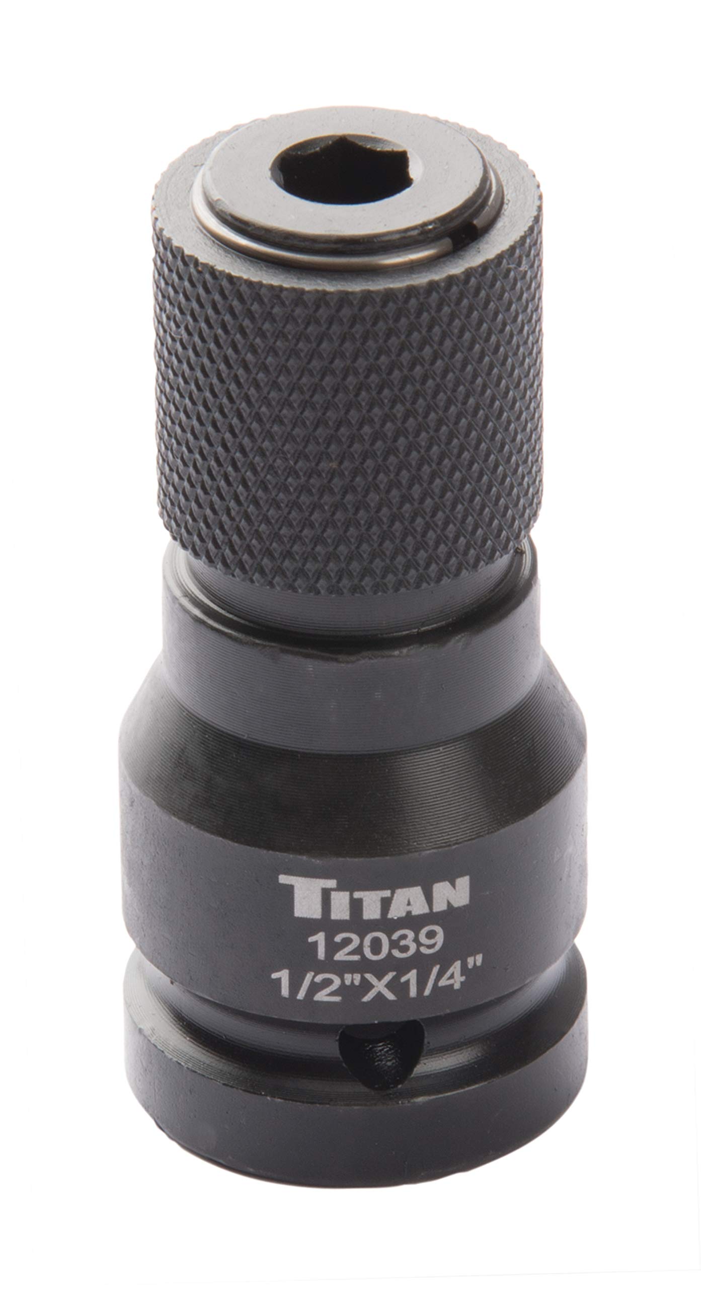 Adaptador Titan 12039 1/2 Drive A 1/4 Hex Drive, Cambio Rápido - Venta Internacional.