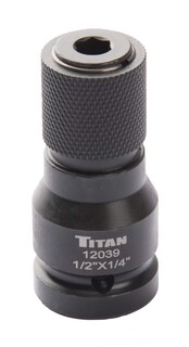 Foto 1 | Adaptador Titan 12039 1/2 Drive A 1/4 Hex Drive, Cambio Rápido - Venta Internacional.