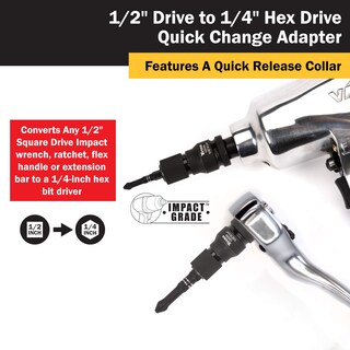 Foto 4 | Adaptador Titan 12039 1/2 Drive A 1/4 Hex Drive, Cambio Rápido - Venta Internacional.