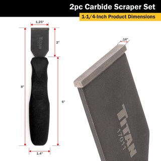 Foto 4 | Juego De Raspadores Titan 17016 De Carburo De 2 Piezas Con 5/8 Pulgadas Y 1-1/4 Pulgadas - Venta Internacional.
