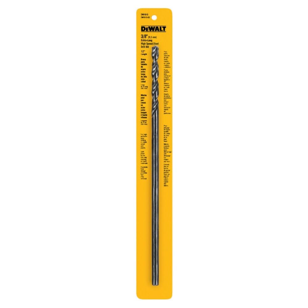 Broca Dewalt De Óxido Negro, 9,5 Mm X 30 Cm (dw1610) - Venta Internacional.