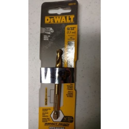 Foto 3 pulgar | Broca Dewalt Dd5118 Impact Ready, Nitruro De Titanio 9/32 - Venta Internacional.