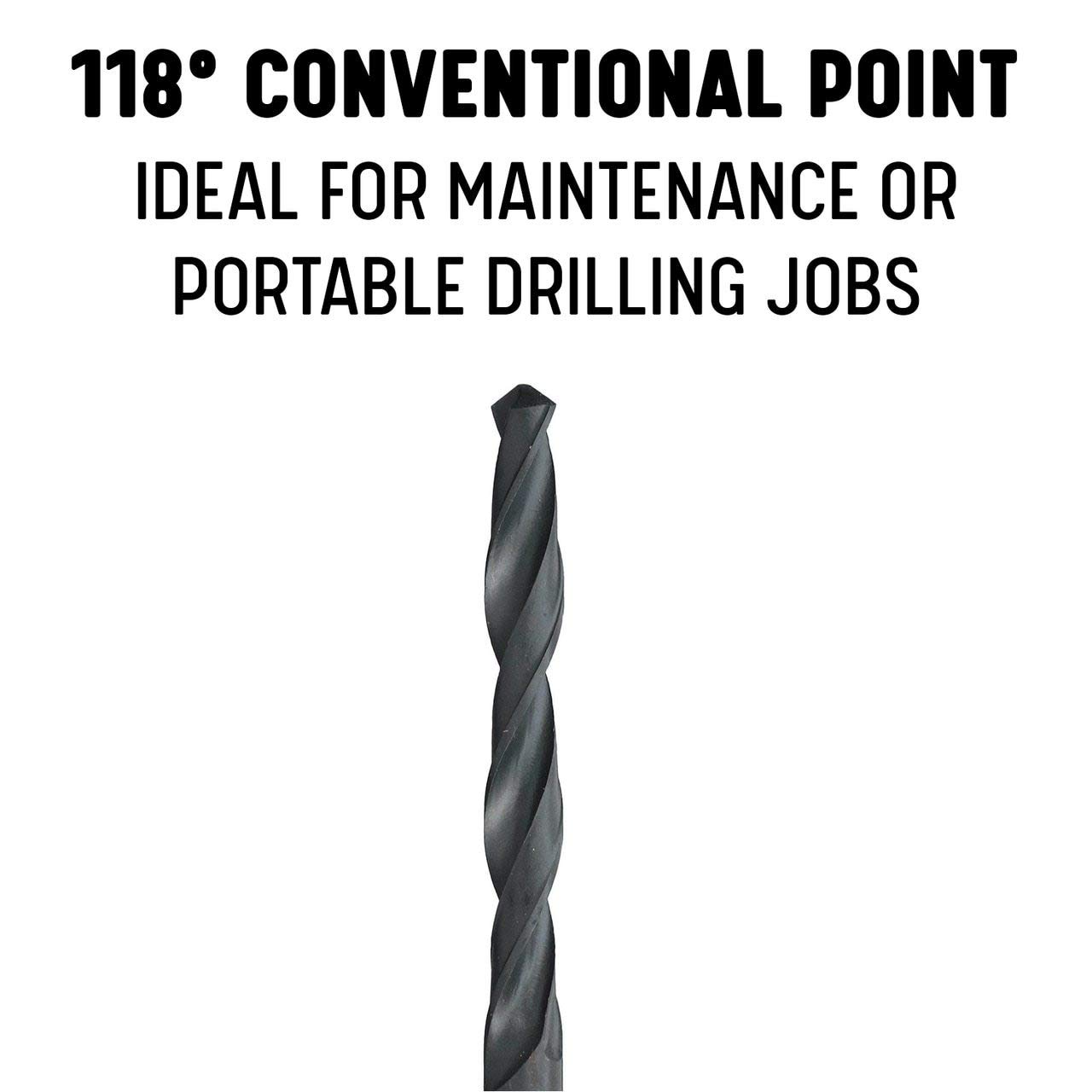 Foto 4 pulgar | Broca Drill America Dwdn37/64 De Acero De Alta Velocidad, Óxido Negro - Venta Internacional.