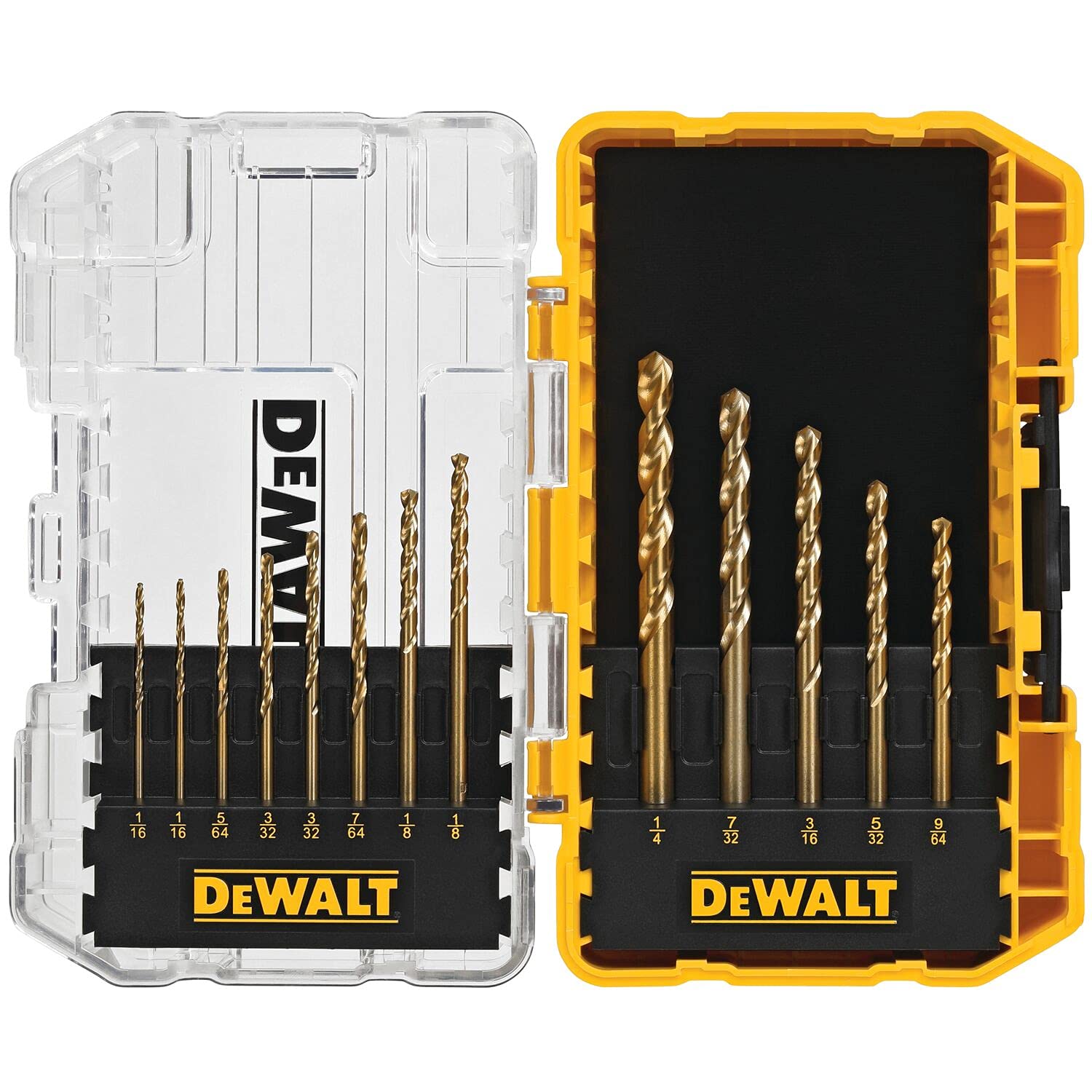 Surtido De Brocas Dewalt Recubiertas De Nitruro De Titanio, 13 Unidades - Venta Internacional.