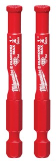 Foto 1 | Serrucho Perforador Milwaukee Diamond Max De 1/4 Pulgadas, Paquete De 2 Unidades 49-56-0501 - Venta Internacional.