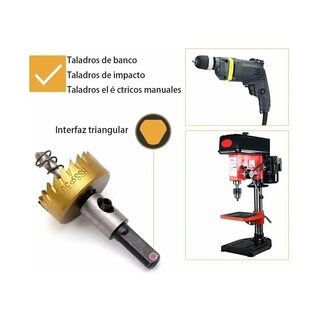 Foto 4 | Brocas Taladro Sierra Hss Acero 16 18,5 20 25 30mm 5pc Lab.g Dorado