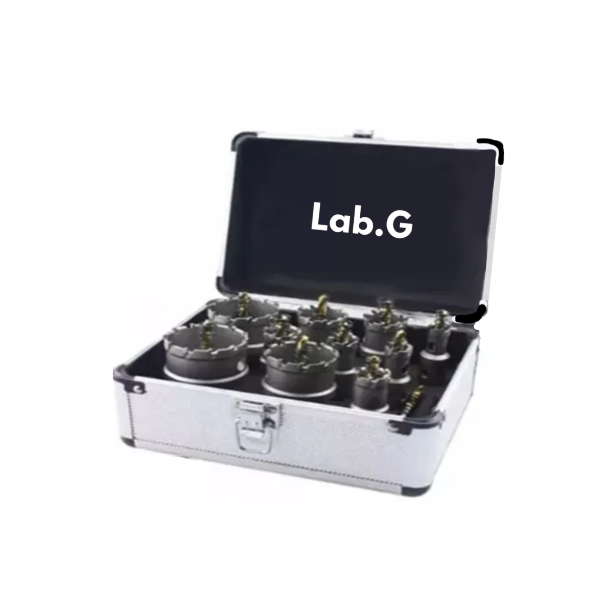 10 Brocas 16-53mm Metal Acero Inoxi Hierro Lab.g Plata