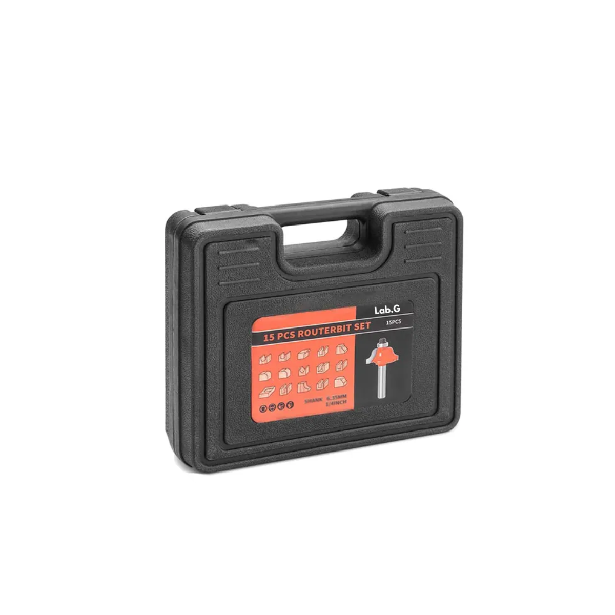 Juego Brocas Router Taladro Teeno 1/4 15 Pz Herramienta Lab.g Multicolor