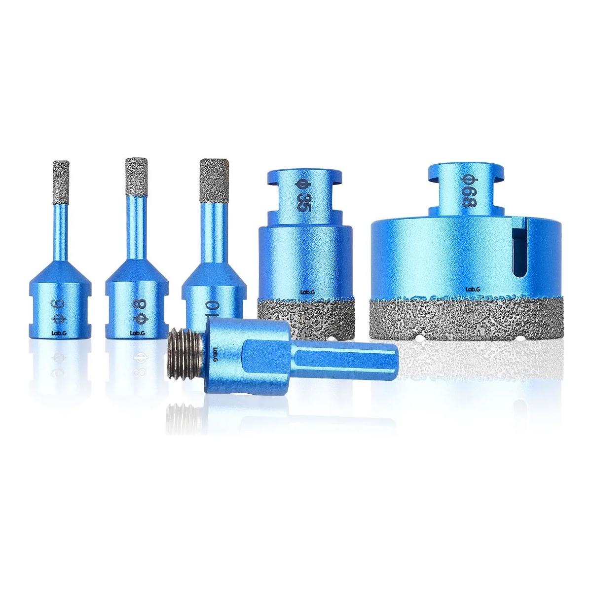 Broca Copa Esmeril M14 Para Mármol Lab.g Azul