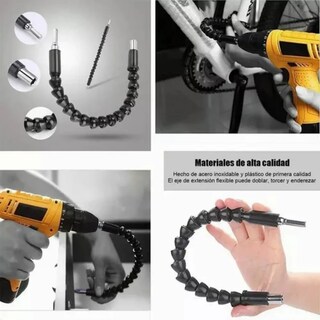 Foto 4 | 9pcs Juego De Brocas Extensión Y Taladro Angular 105° Lab.g Negro