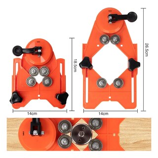 Foto 3 | 15 Piezas Brocas De Diamante Con Guía Para Cerámica Vidrio Lab.g Naranja
