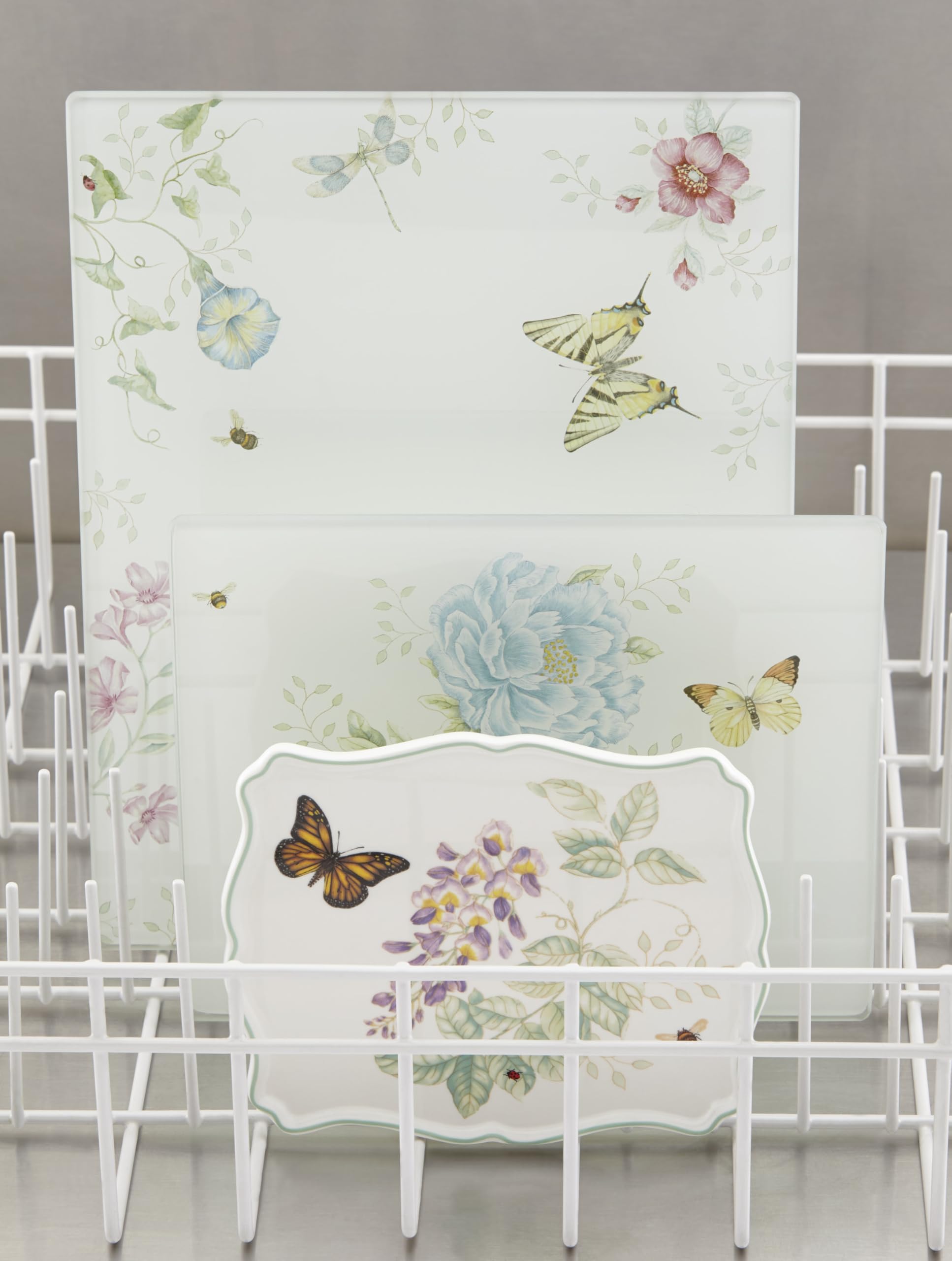 Foto 2 | Tabla De Cortar Lenox Butterfly Meadow Glass  Tamaño Grande  1 34 Kg - Venta Internacional.