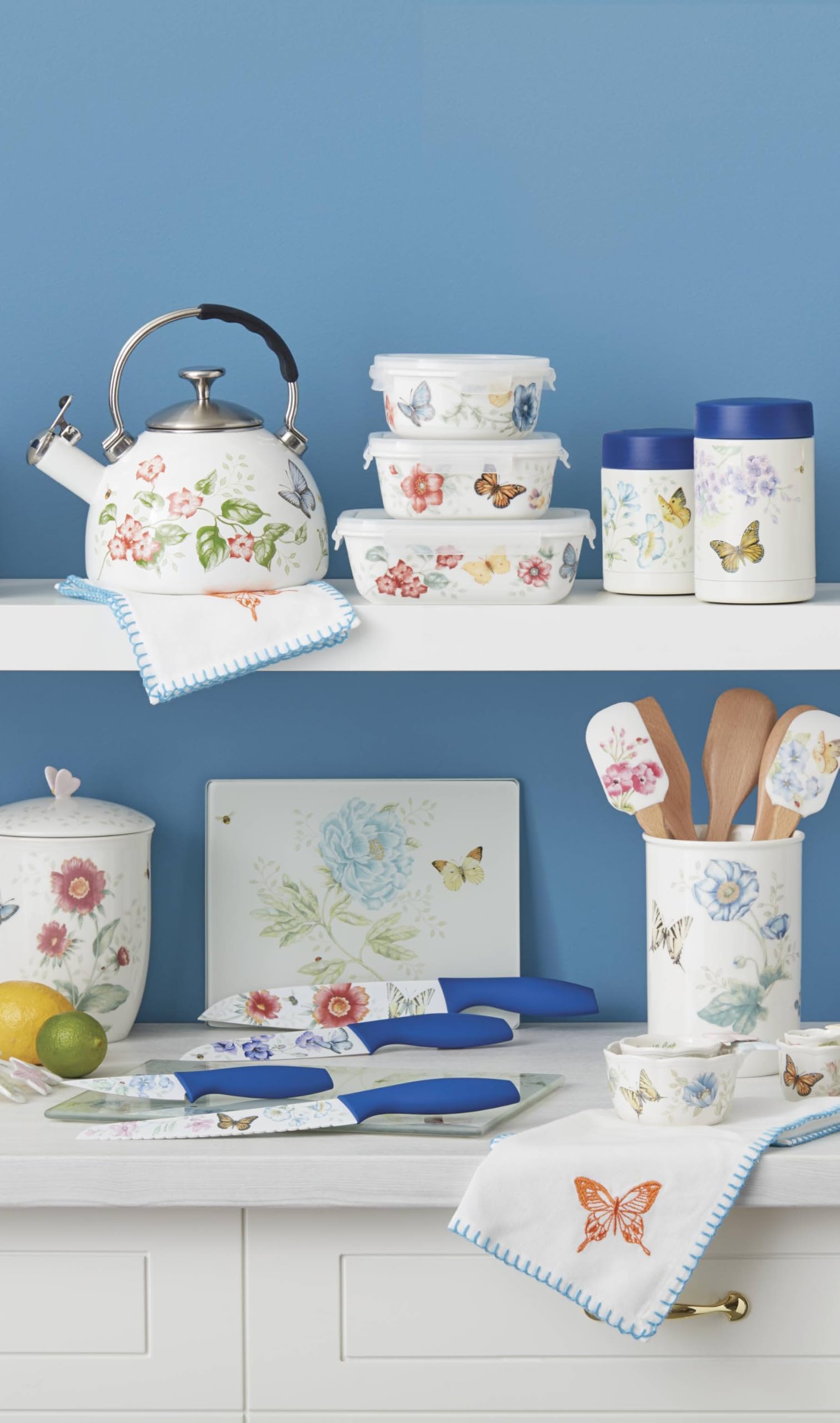 Foto 4 | Tabla De Cortar Lenox Butterfly Meadow Glass  Tamaño Grande  1 34 Kg - Venta Internacional.