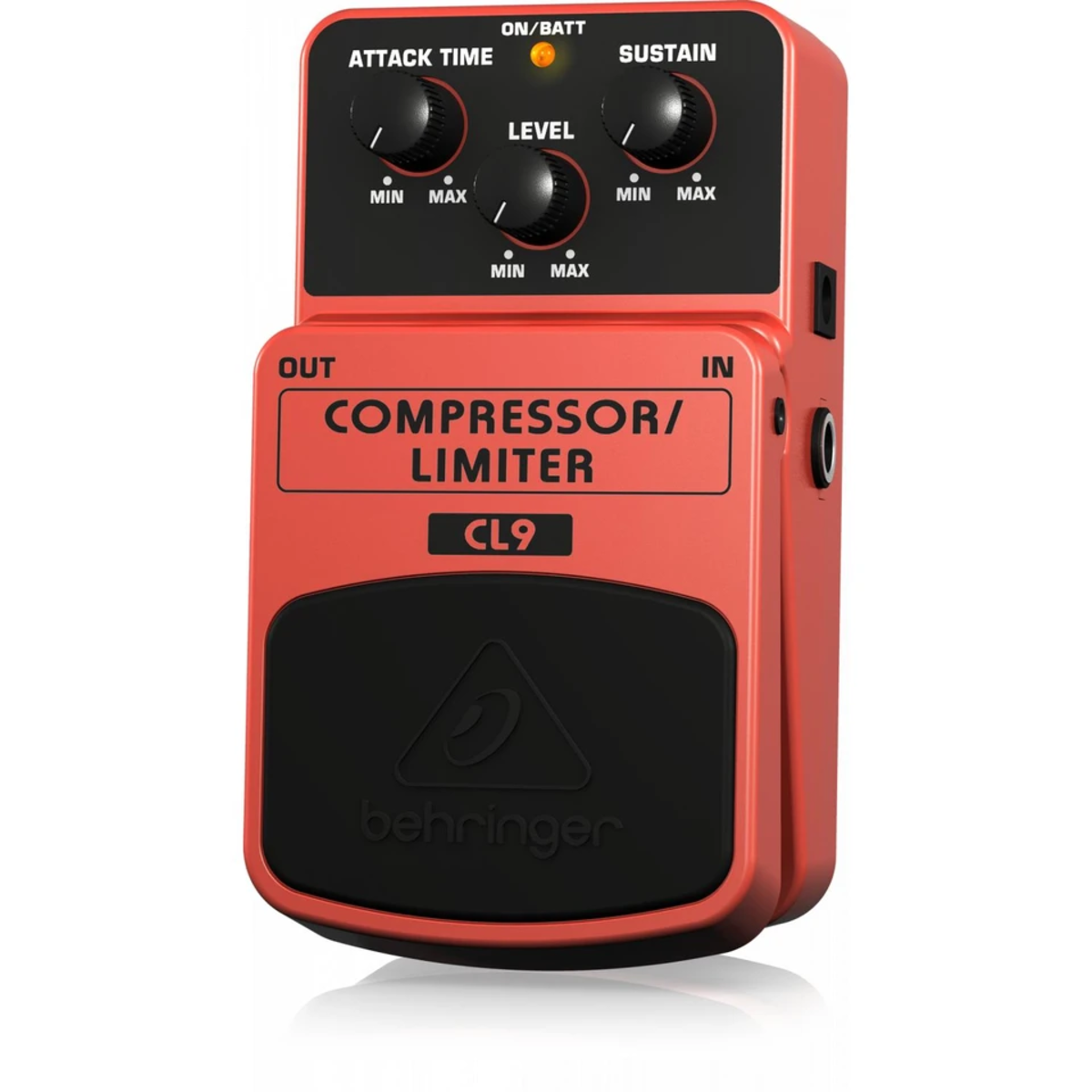 Pedal Clásico de Efectos de Compresor Limitador Behringer Cl9 color Anaranjado