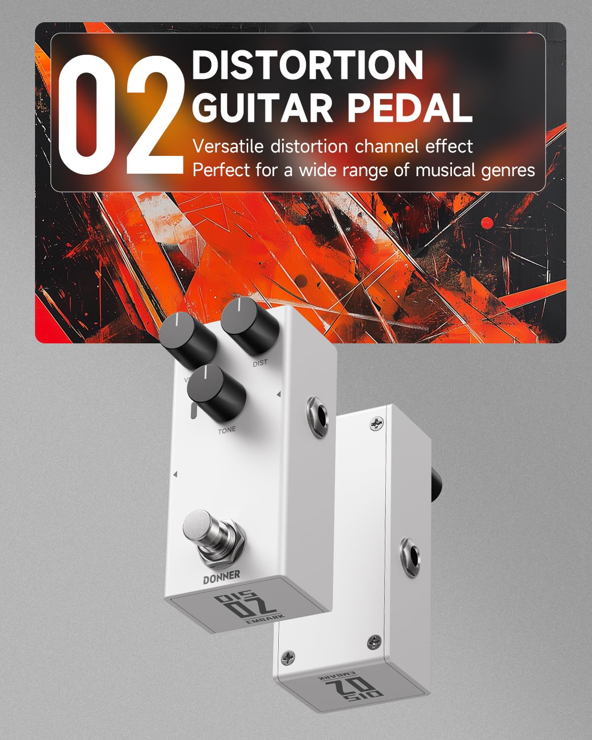 Foto 3 pulgar | Pedal De Guitarra Distortion Donner Embark 02 Diy Shell Electric - Venta Internacional.