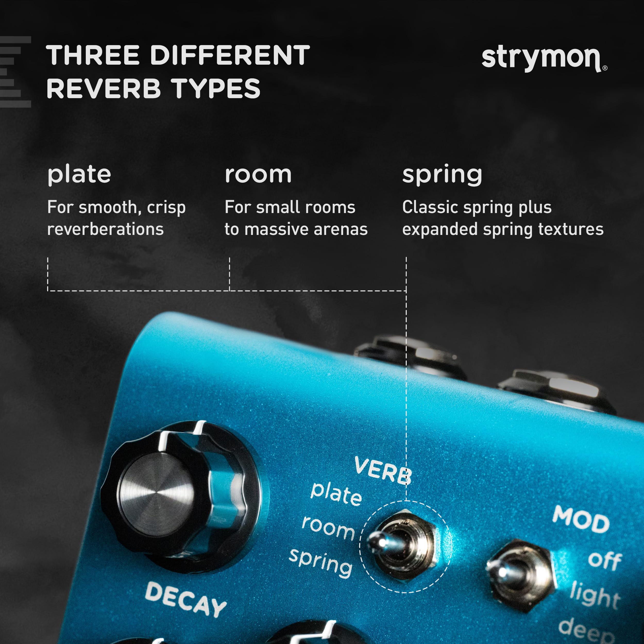 Foto 4 pulgar | Pedal De Efectos De Guitarra Strymon Bluesky V2 Con Reverberaciones - Venta Internacional.