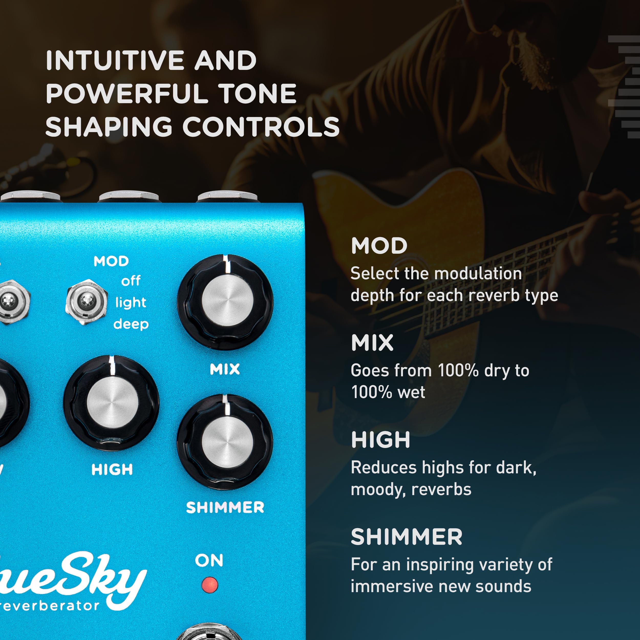 Foto 5 pulgar | Pedal De Efectos De Guitarra Strymon Bluesky V2 Con Reverberaciones - Venta Internacional.