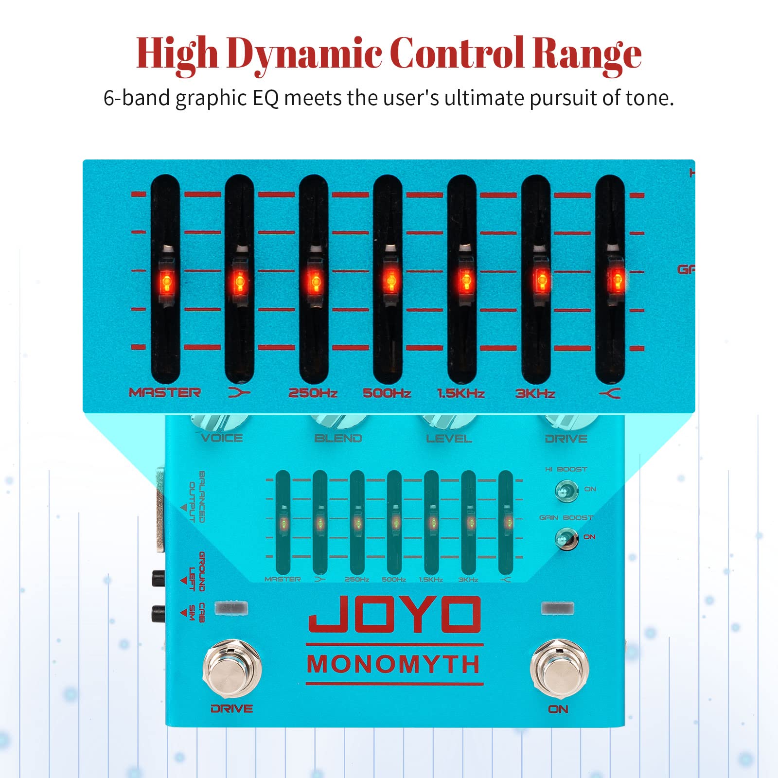Foto 4 pulgar | Pedal Para Bajo Joyo Monomyth R-26 Overdrive Amp W/ Eq - Venta Internacional.
