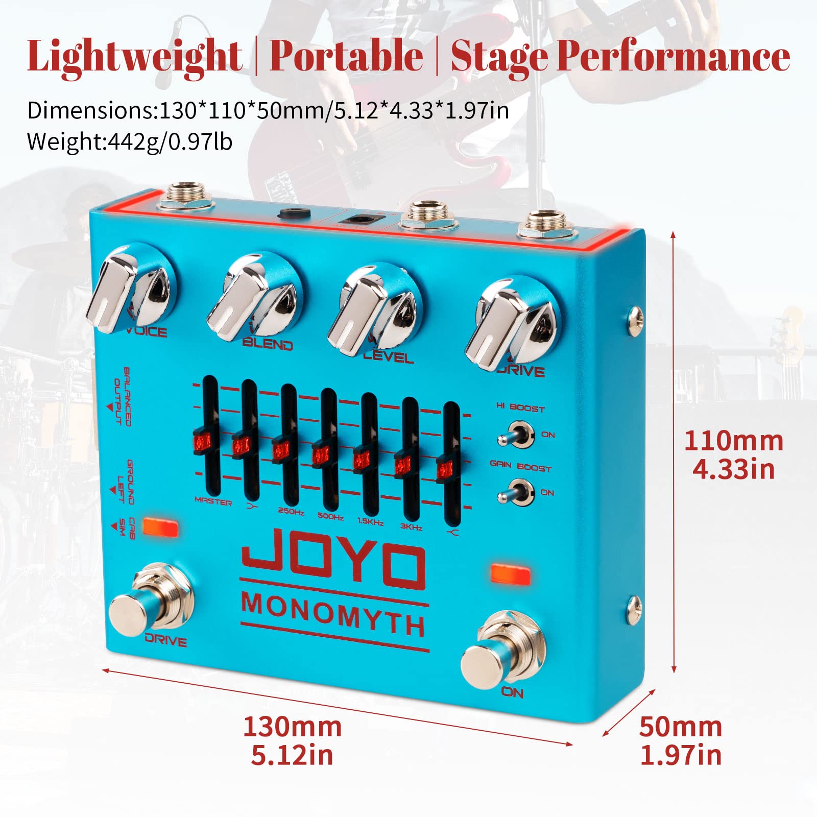Foto 7 | Pedal Para Bajo Joyo Monomyth R-26 Overdrive Amp W/ Eq - Venta Internacional.